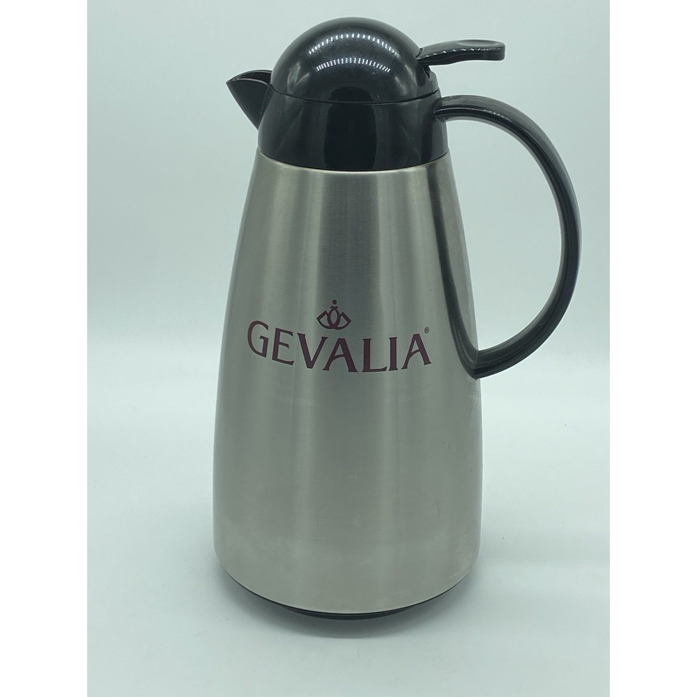 Gevalia Thermal Carafe Coffee Pot Stainless Steel‎ 1 Quart Server Pitcher